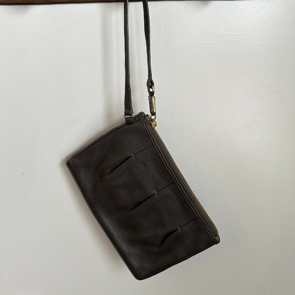 Cole Haan Gray Leather Wristlet